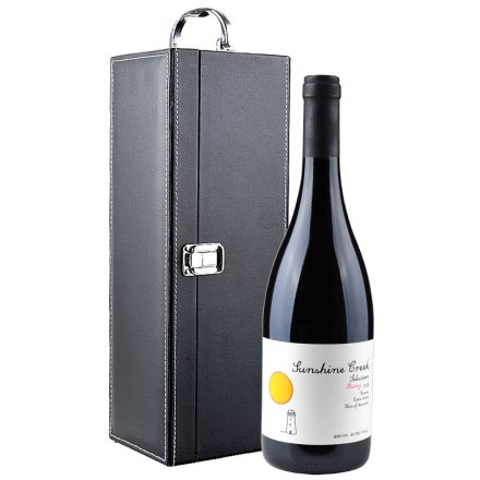 澳大利亚阳光酒庄精选西拉红葡萄酒送黑色单支皮盒