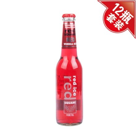 红广场红冰预调酒（草莓味）270ml（12瓶装）