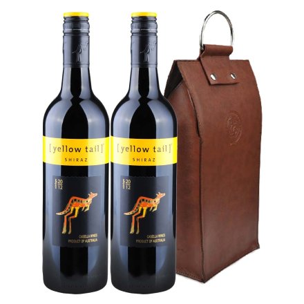 澳大利亚黄尾袋鼠西拉干红葡萄酒双支皮袋装