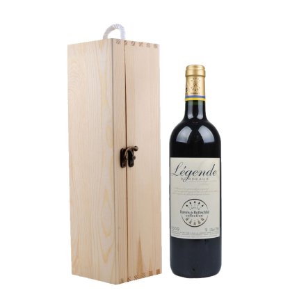 （清仓）法国拉菲传奇波尔多法定产区红葡萄酒+单支松木礼盒