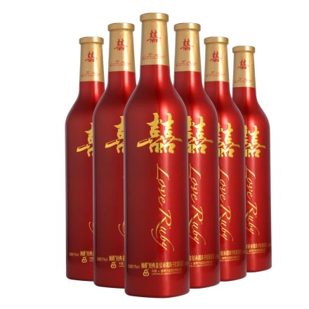 澜爵经典喜宴赤霞珠干红葡萄酒609ml（6瓶装）