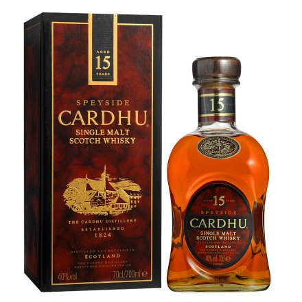 【清仓特卖】40°卡杜15年单一麦芽苏格兰威士忌700ml原瓶进口洋酒