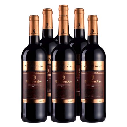 法国圣堡兰帝干红葡萄酒750ml（6瓶装）