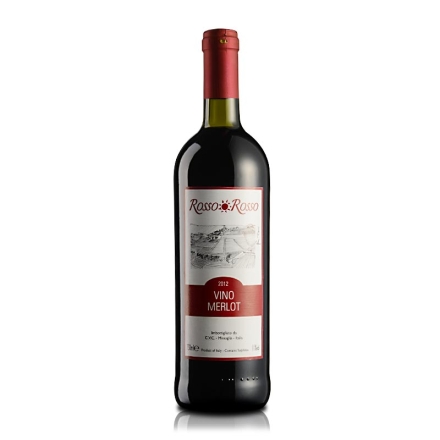 意大利红与红梅洛干红葡萄酒750ml