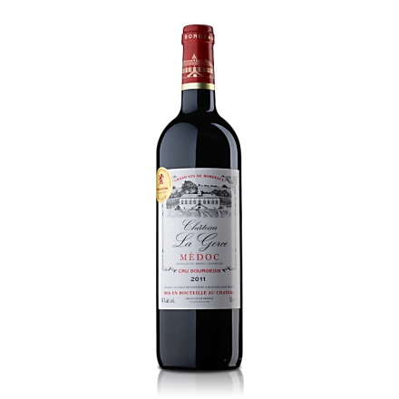 法国红酒原瓶进口中级庄葛斯城堡干红葡萄酒750ml