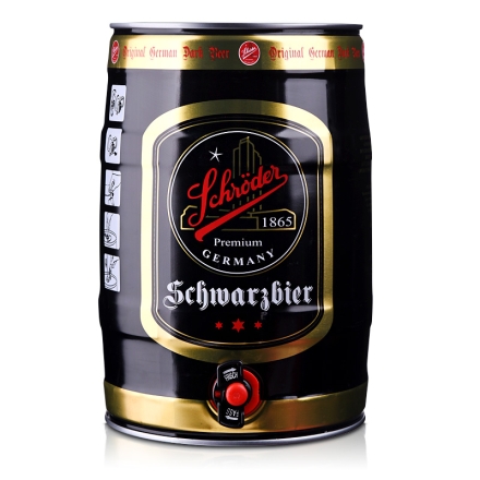 5.0°德国施罗德麦芽黑啤酒5L