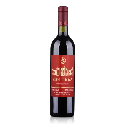中国五粮液亚洲干红葡萄酒赤霞珠750ml