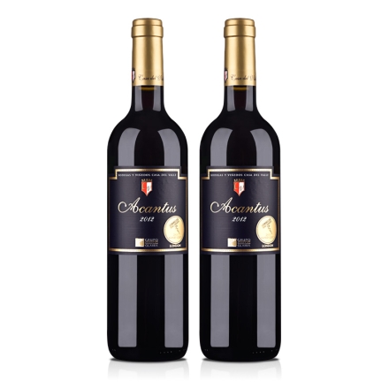 西班牙进口红酒 圣霞多·爱肯特斯干红葡萄酒 750ml（双瓶装）