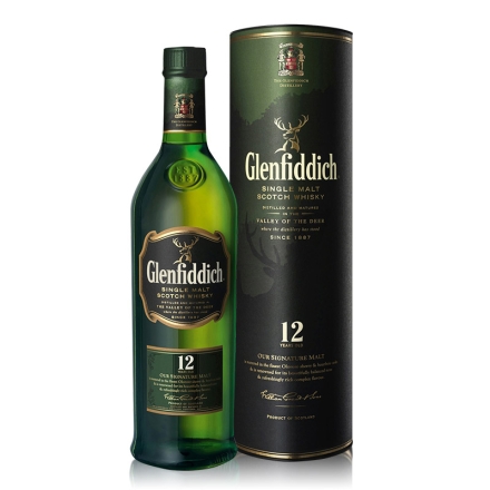 40°格兰菲迪12年Glenfiddich单一麦芽威士忌酒纯麦威士忌