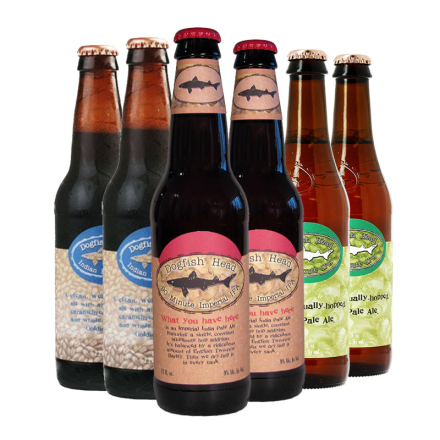 美国进口精酿啤酒角头鲨60分钟90分钟棕色艾尔IPA啤酒355ml*6