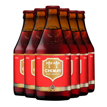 比利时进口智美红帽修道院啤酒（CHIMAY）330ml*6