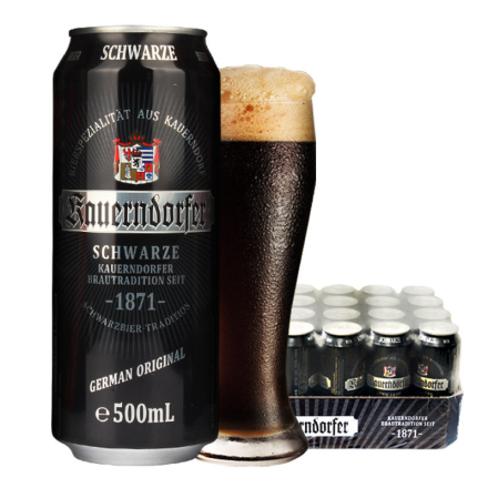 德国进口啤酒科伦堡科门道夫大麦黑啤酒500ML（24听装）