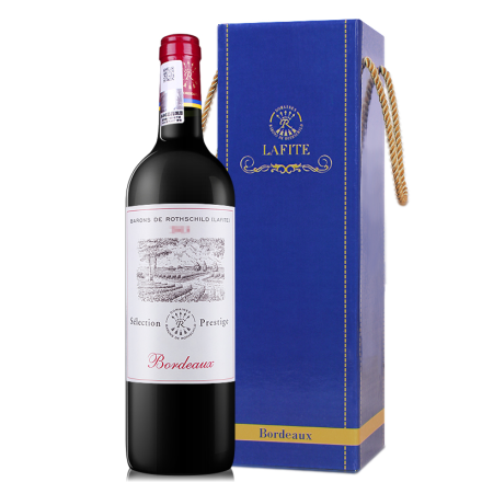 法国拉菲尚品波尔多干红葡萄酒 750ml单支礼盒(ASC正品行货)