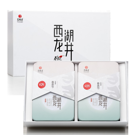 艺福堂茶叶绿茶｜明前特级西湖龙井EFU8+狮韵春茶起义礼盒100g