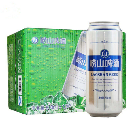 青岛啤酒（Tsingtao）崂山啤酒500ml（12听整箱装）