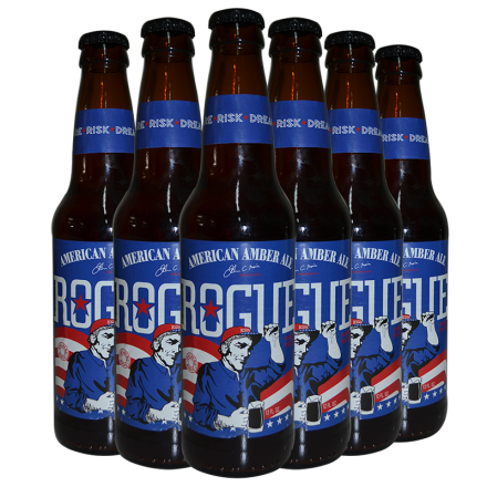 美国原装进口精酿 罗格 美式琥珀艾尔啤酒 Rogue 355ml*6瓶装