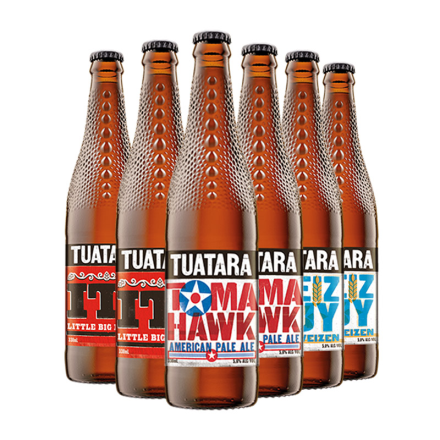 新西兰进口TUATARA大蜥蜴传统美式艾尔小麦啤酒等330ml*6