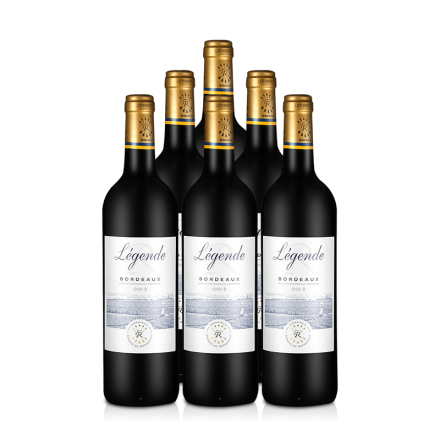 法国红酒整箱拉菲传奇波尔多法定产区红葡萄酒750ml（ASC正品行货6支装）