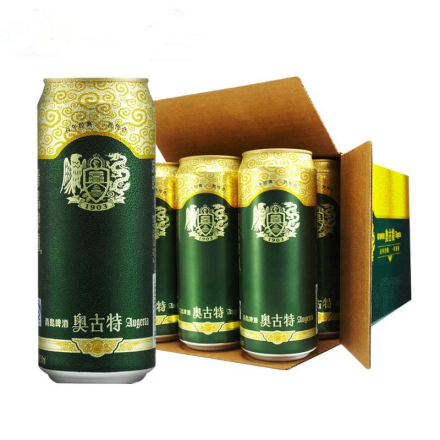 青岛啤酒（Tsingtao）奥古特500ml（12听整箱装）