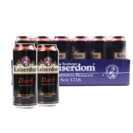 德国进口Kaiserdom凯撒黑啤酒500ml（24瓶装）