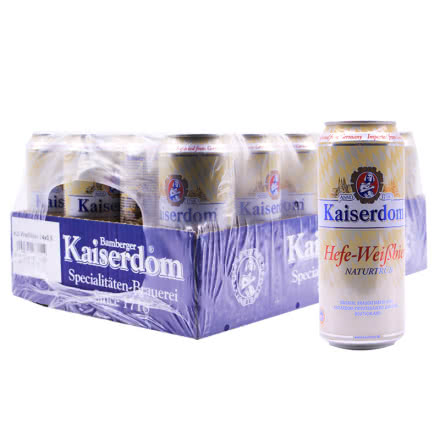 德国进口kaiserwin凯撒白啤酒500ml(24瓶装)