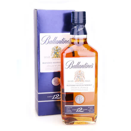 英国进口洋酒 Ballentine's百龄坛年苏格兰威士忌 百龄坛12年 700ML
