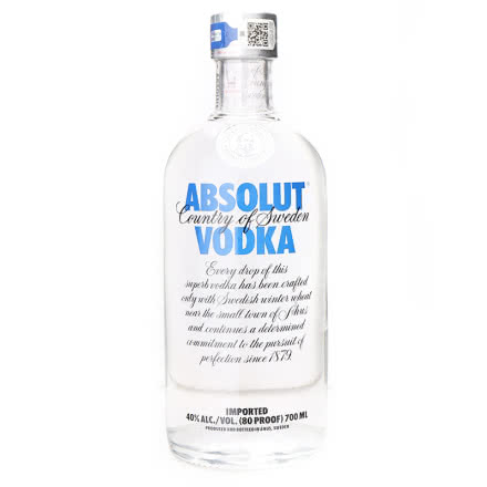 40°瑞典伏特加 绝对伏特加（Absolut Vodka） 原味