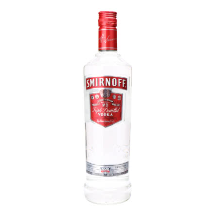 40°英国 SMIRNOFF Vodka斯米诺（皇冠）红牌伏特加酒 750ML