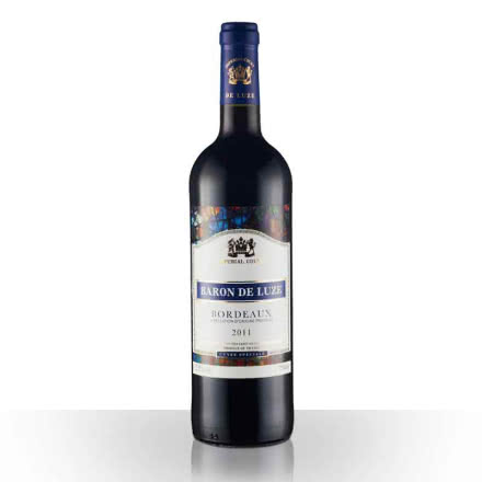 法国原瓶进口 皇轩贵族波尔多干红葡萄酒-蓝标750ml*1瓶