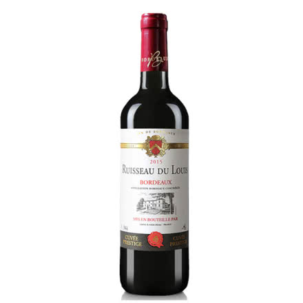 醇聚惠 法国原装进口红酒瑞斯干红葡萄酒波尔多AOC级 750ml（单瓶装）