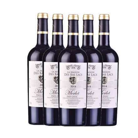 法国巴洛世家美乐干红葡萄酒750ml（6瓶装）