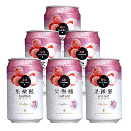 金牌 台湾啤酒荔枝味果啤330ml（6听装）