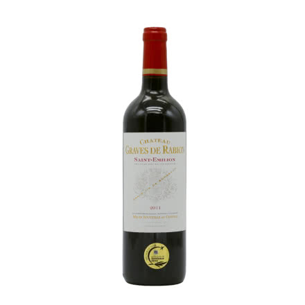 法国红酒（原瓶进口）金奖波尔多圣爱美隆产区AOC瑞碧城堡干红葡萄酒750ml