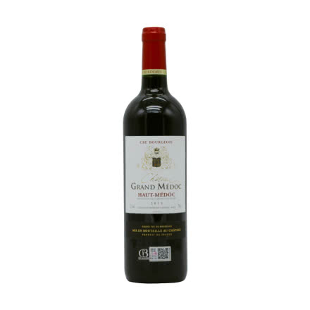 法国红酒（原瓶进口）波尔多上梅多克产区中级庄歌朗城堡干红葡萄酒750ml