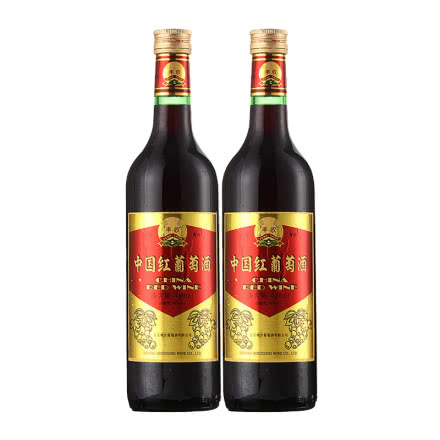 丰收 高档中国红葡萄酒 16度 红酒 750ml*2瓶