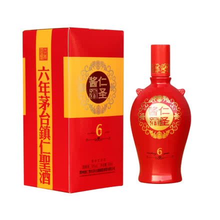 53° 贵州茅台镇 仁圣酱酒6 （2012年生产）500ml  酱香型白酒单瓶装 老酒