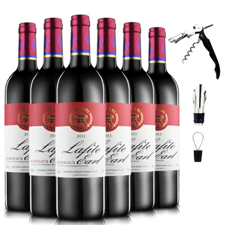 法国原瓶进口拉菲伯爵西拉干红葡萄酒红酒750ml*6
