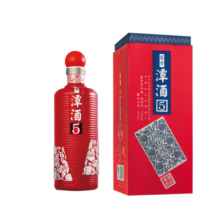 【传统酱香】53° 潭酒酱香 红5 固态纯粮 酱香型白酒 500ml