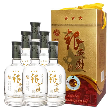 50°银西凤酒(福禄寿禧)500ml黄盒(6瓶装)(2013年-2014年)