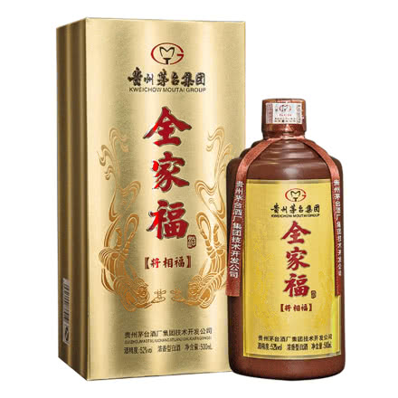 【厂家直营】贵州茅台酒厂 全家福酒 将相福浓香型42度茅台白酒500mL（2014年）