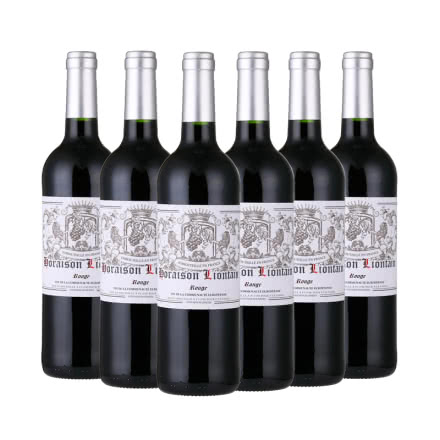 法国原瓶进口路威臣干红葡萄酒红酒整箱750ml*6