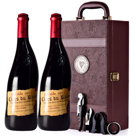 法国原瓶进口红酒教皇新堡芙华安赛伦AOC级干红葡萄酒红酒礼盒装750ml*2