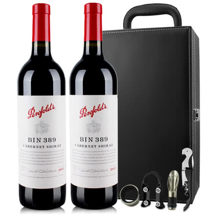奔富389 澳大利亚进口红酒 BIN389红葡萄酒 750ml 礼盒装