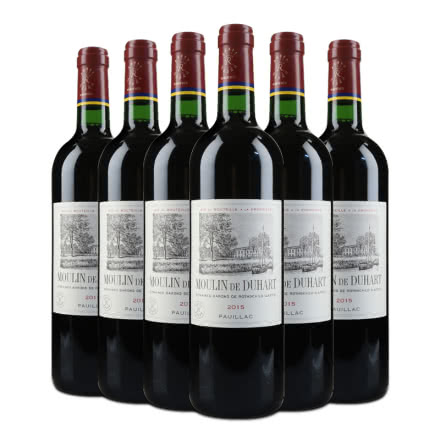 拉菲干红葡萄酒 法国原装进口红酒整箱 杜哈磨坊  六支装   750ml*6