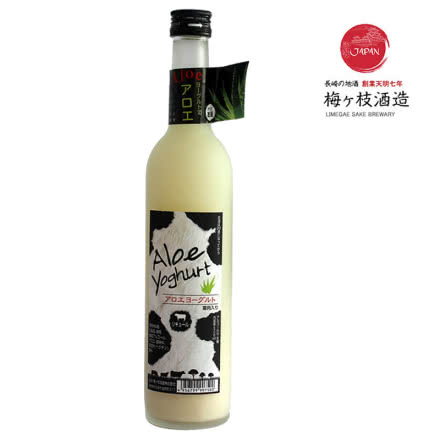 日本原瓶进口梅枝酒造芦荟酸奶味利口酒500ml