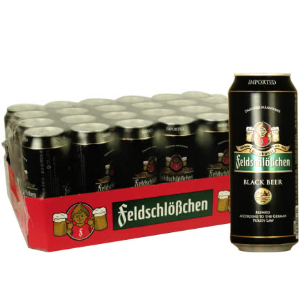 德国原装进口费尔德堡大麦黑啤酒500ml*24