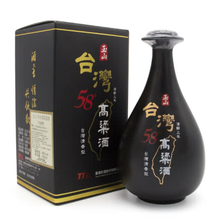 58°玉山高粱酒 三年黑瓷瓶清香型白酒 500ml