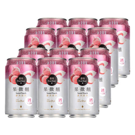金牌 台湾啤酒荔枝味果啤330ml（12听装）