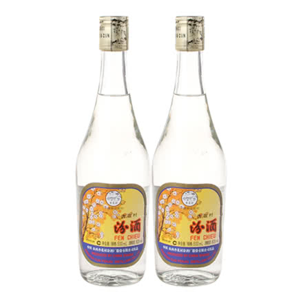 【老酒】60°汾酒 出口汾 500ml 清香型白酒 （2012年）（2瓶装）