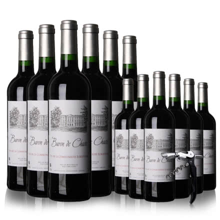 法国原瓶进口红酒嘉特干红葡萄酒750ml*6买一箱送一箱